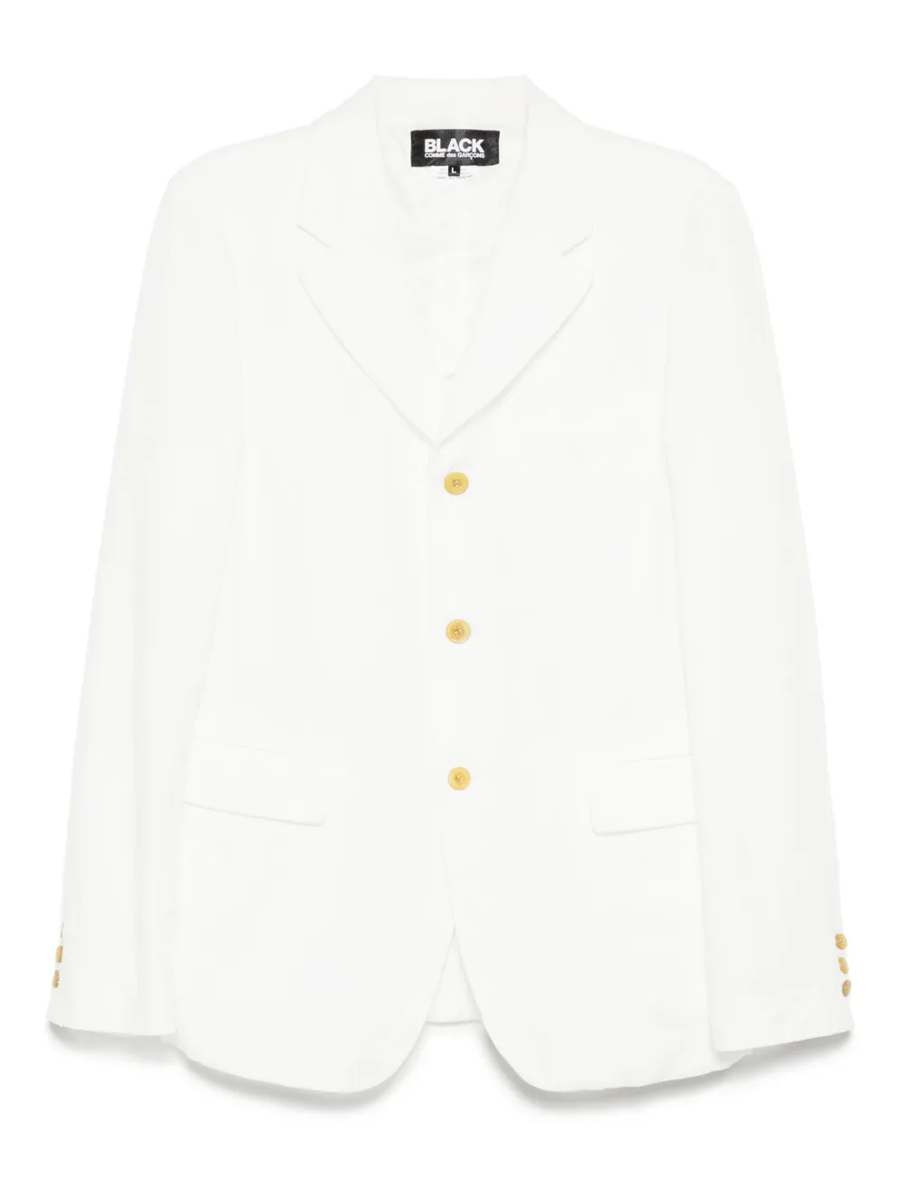 Black Comme Des Garçons single-breasted blazer | White | Image 1