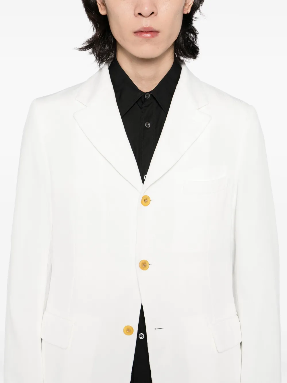Shop Black Comme Des Garçons Single-breasted Blazer