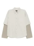 We11done layered shirt - Grey