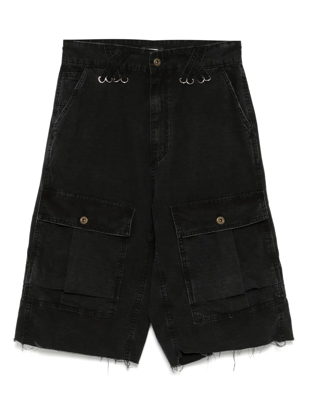 We11done Military Village shorts Zwart