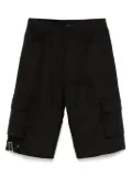 We11done embossed-detail cargo shorts - Black