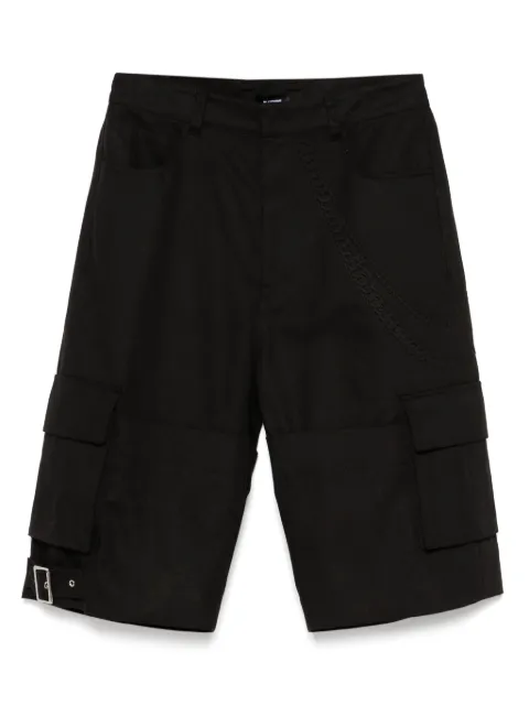 We11done embossed-detail cargo shorts