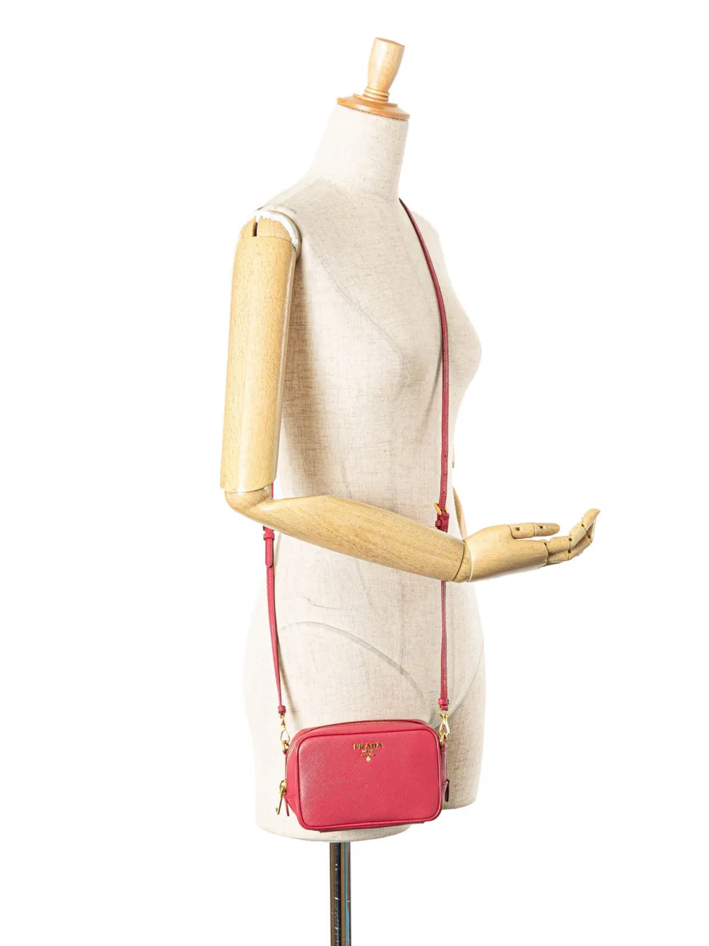 Pre-owned Prada 2000-2024 Mini Saffiano Camera Bag Crossbody Bag