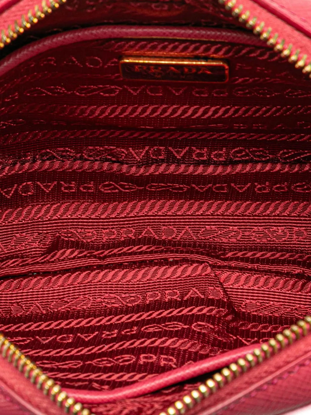 Pre-owned Prada 2000-2024 Mini Saffiano Camera Bag Crossbody Bag