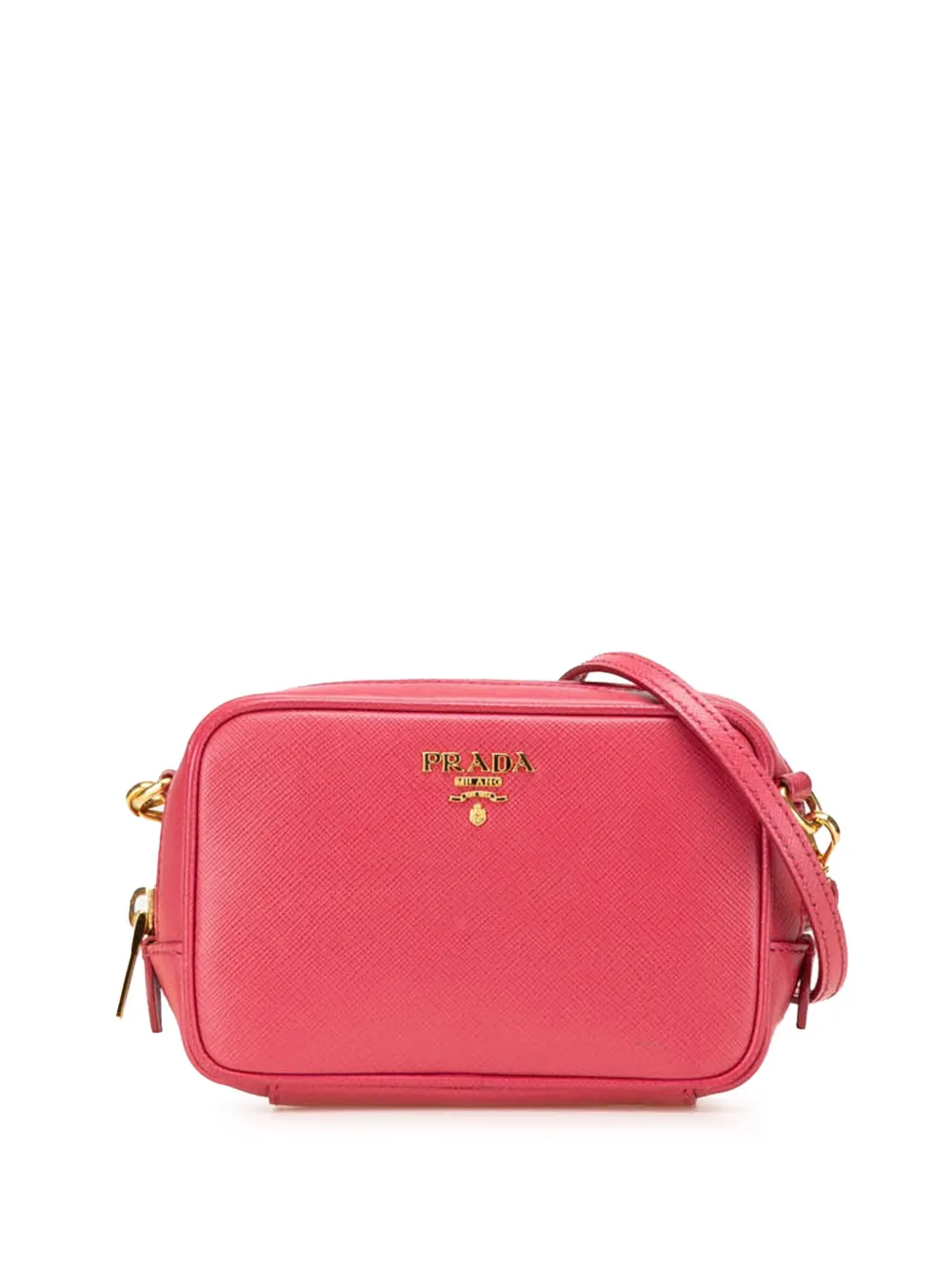 Prada Pre-Owned 2000-2024 ミニ サフィアーノ カメラバッグ ショルダーバッグ - ピンク Prada Pre-Owned 2000-2024 ミニ サフィアーノ カメラバッグ ショルダーバッグ - ピンク