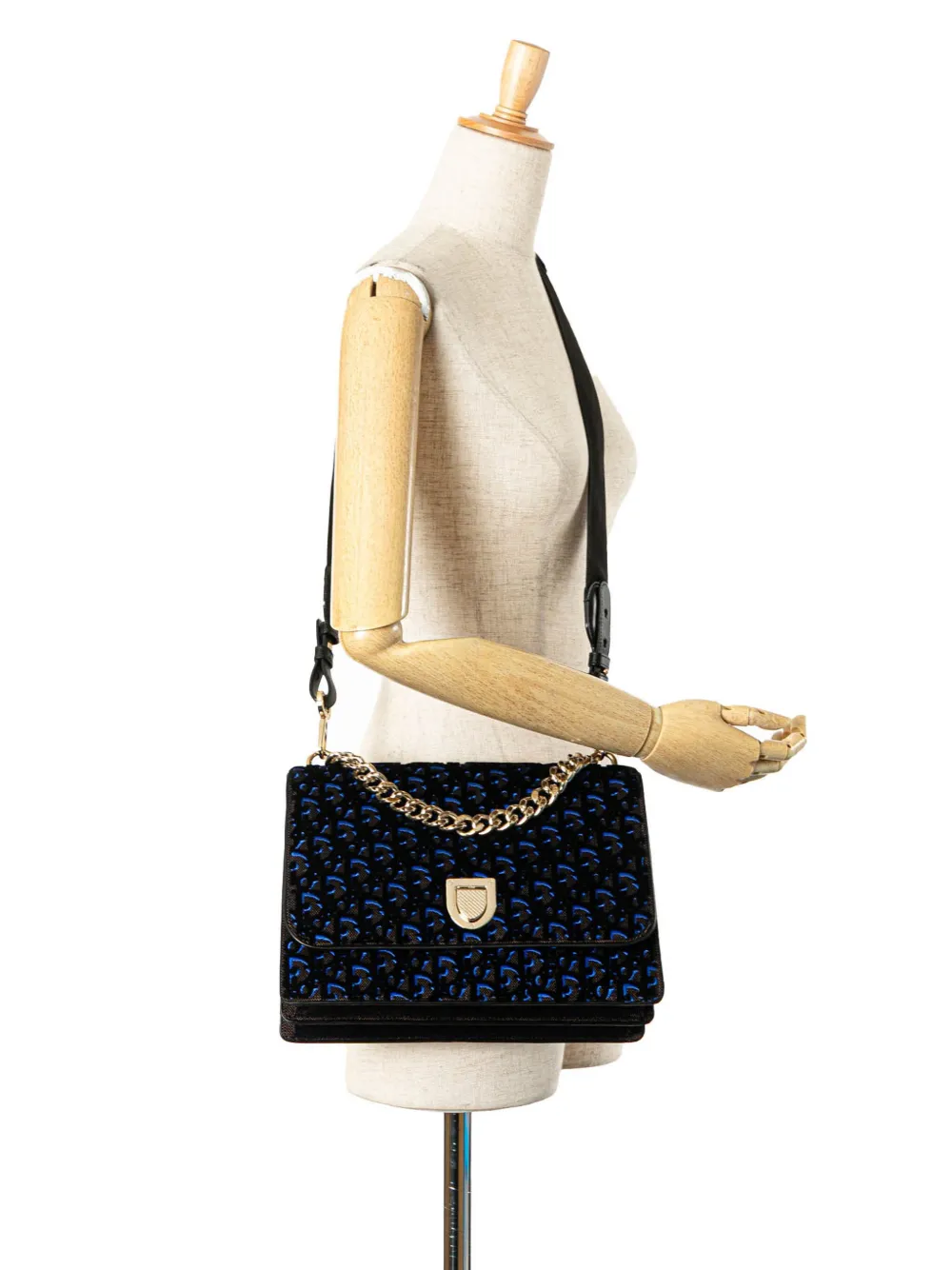 Christian Dior Pre-Owned 2016 Oblique Velvet Diorama satchel | Pre-Owned | Image 2