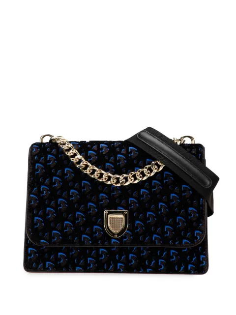 Christian Dior Pre-Owned 2016 Oblique Velvet Diorama satchel