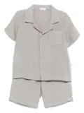 Il Gufo linen shorts set - Grey
