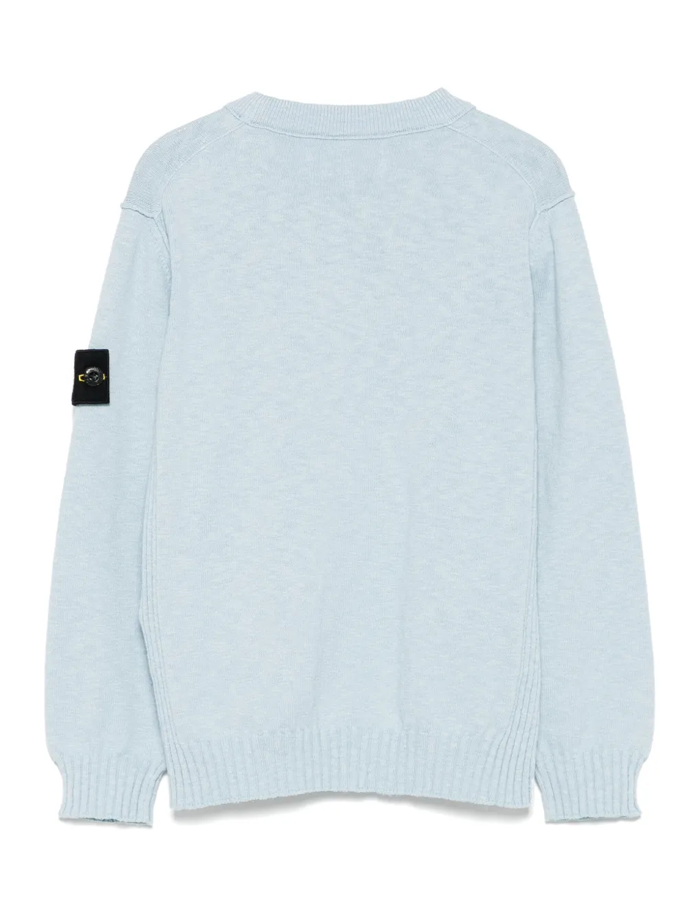 Stone Island Junior Trui met Compass-logopatch Blauw