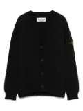 Stone Island Junior Compass-badge cardigan - Black