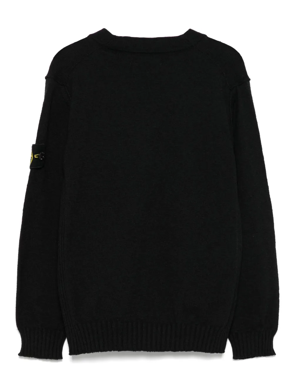 Stone Island Junior Vest met Compass-logopatch Zwart