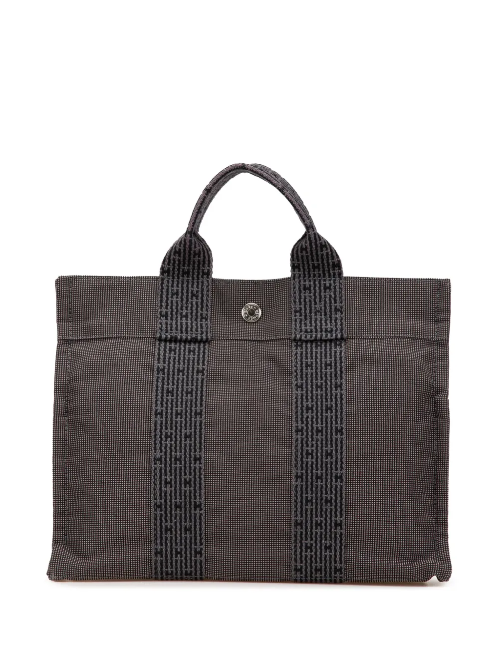 Hermès Pre-Owned 1990-2010s トワル エールライン PM ハンドバッグ - グレー Hermès Pre-Owned 1990-2010s トワル エールライン PM ハンドバッグ - グレー