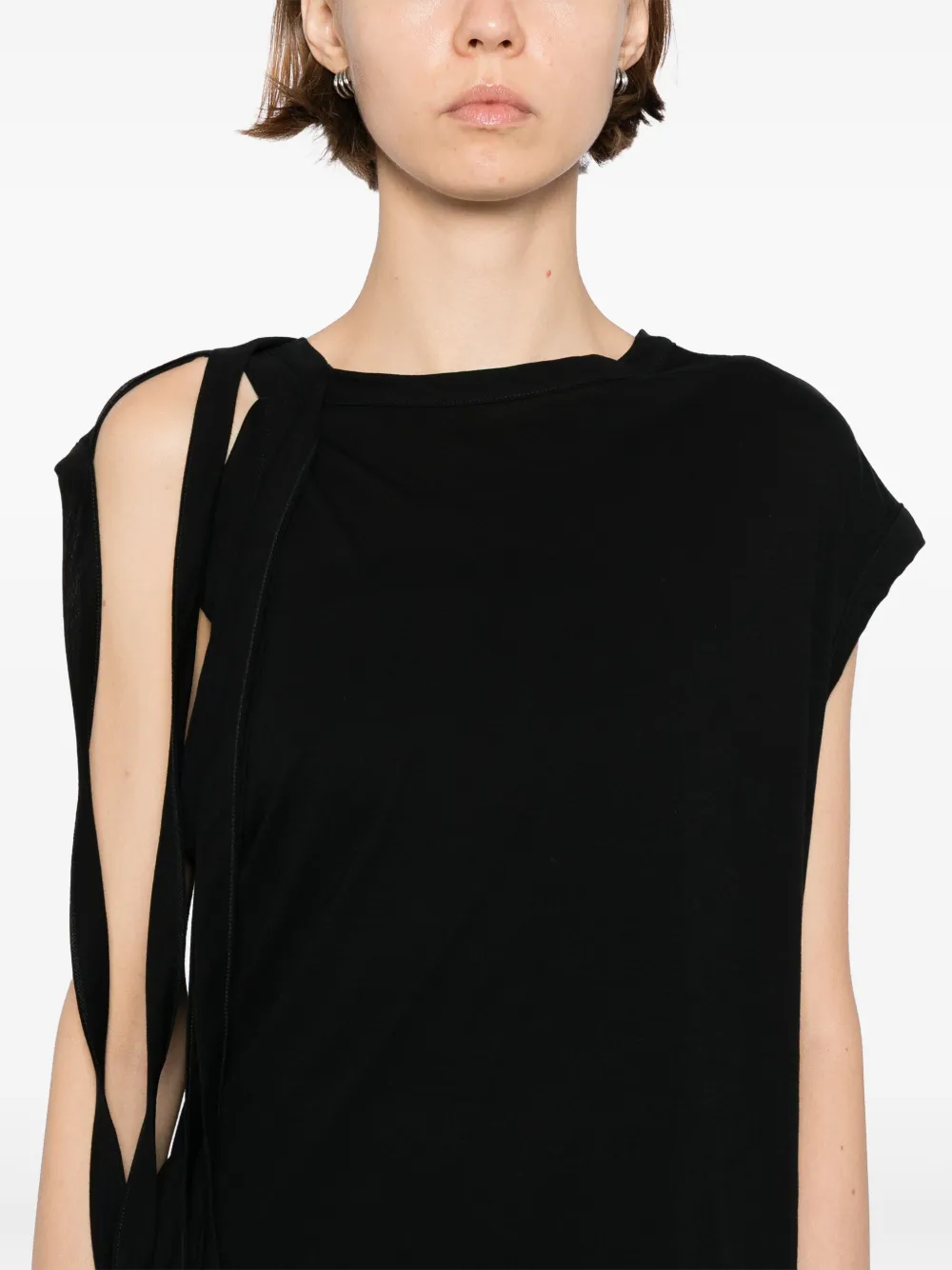Yohji Yamamoto T-shirt met korte mouwen Zwart