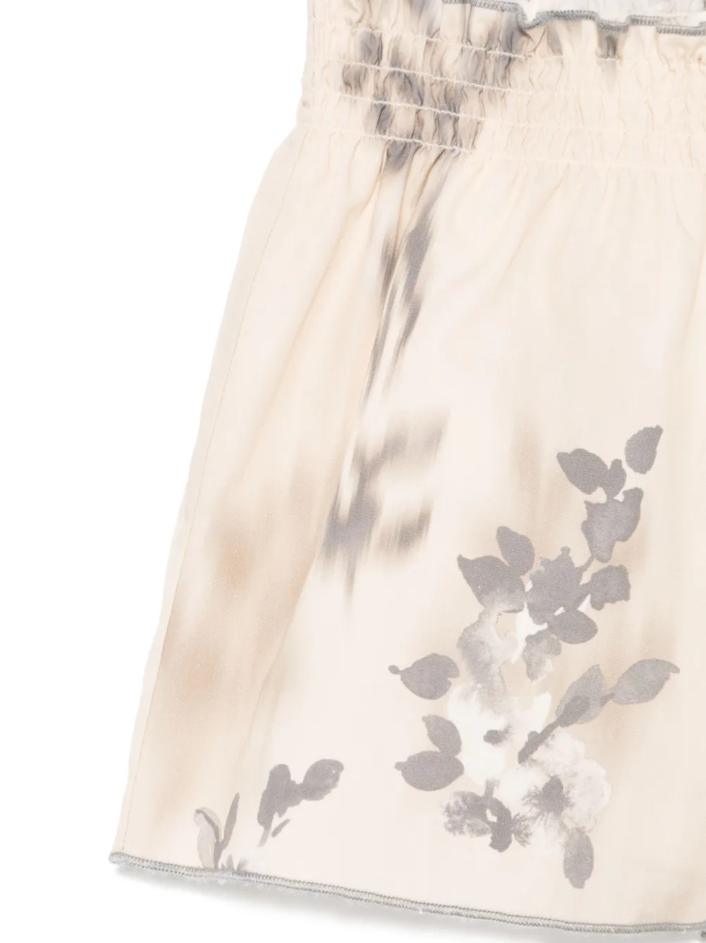 Zhoe & Tobiah Shorts met bloemenprint Beige