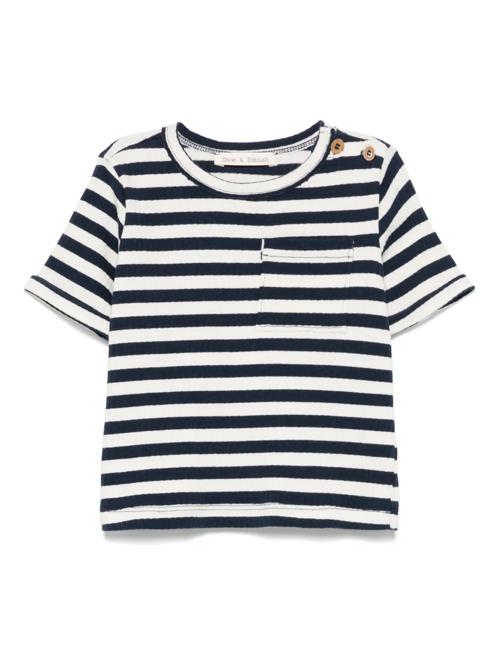 Zhoe & Tobiah Gestreept T-shirt Blauw