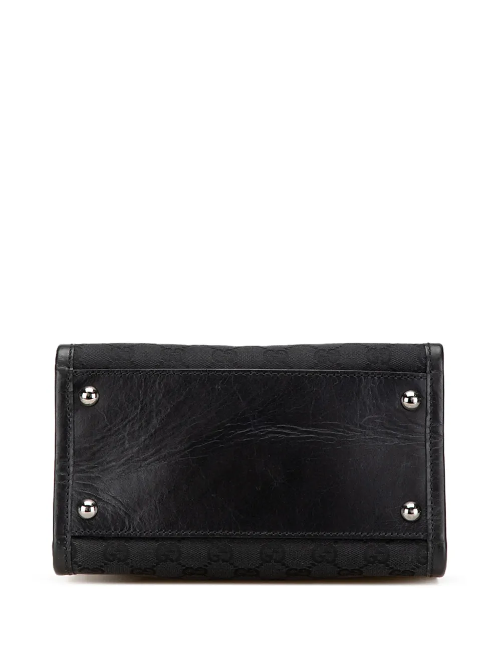 Pre-owned Gucci 2000-2015 Gg Canvas Shoulder Bag In Black