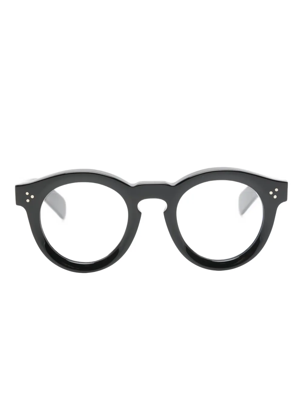 Family Affair Aace stud round-frame glasses - Nero