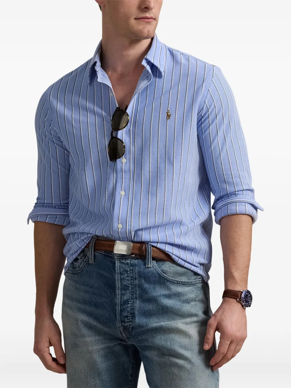 Polo Ralph Lauren Gestreept overhemd Blauw