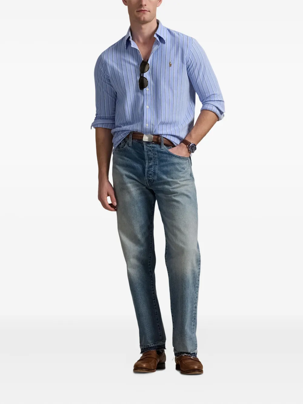 Polo Ralph Lauren Gestreept overhemd Blauw