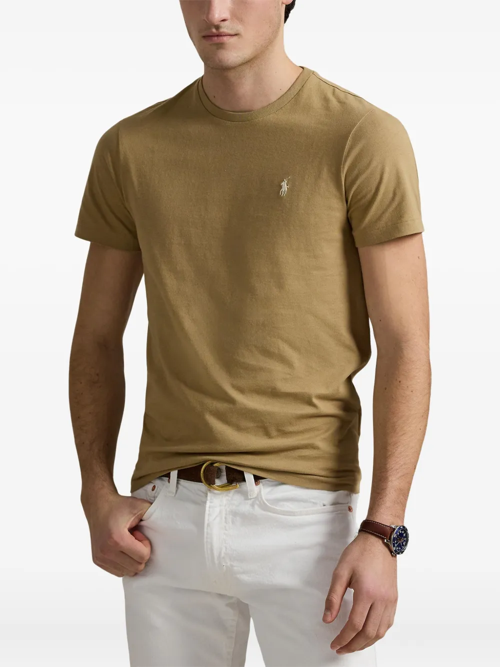 Polo Ralph Lauren T-shirt met borduurwerk Beige