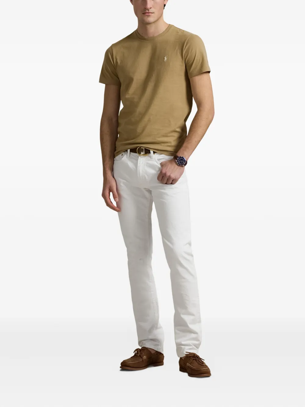 Polo Ralph Lauren T-shirt met borduurwerk Beige
