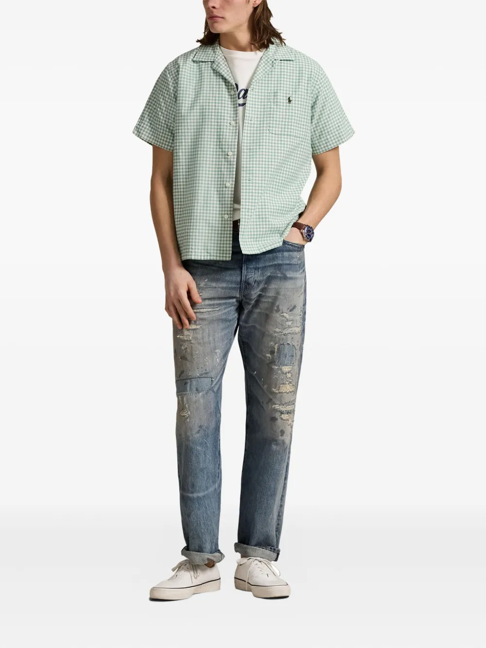 Polo Ralph Lauren Overhemd met gingham ruit Groen