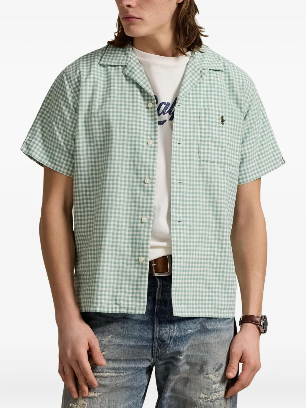 Polo Ralph Lauren Overhemd met gingham ruit Groen