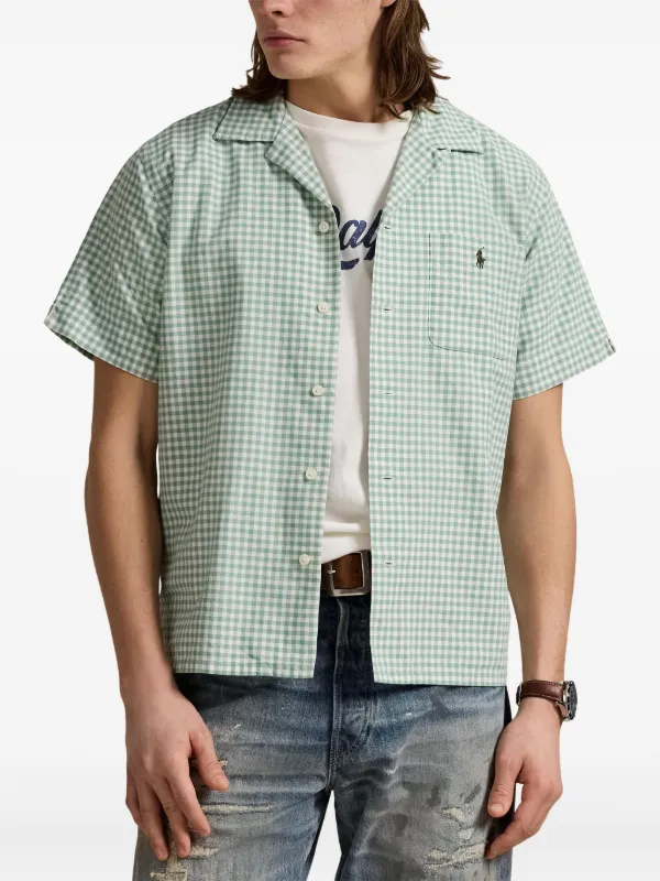 Polo Ralph Lauren Gingham short-sleeve Shirt Green FARFETCH PH