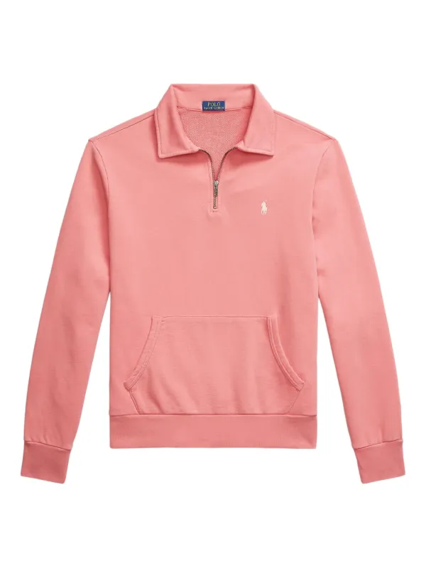 Polo Ralph Lauren quarter-zip Sweatshirt Pink FARFETCH ID