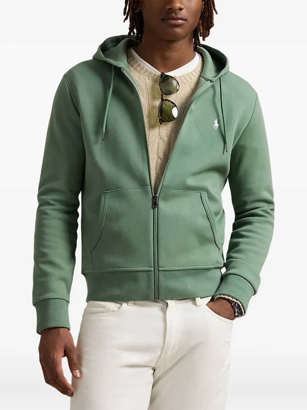 Polo Ralph Lauren Gebreide hoodie met rits Groen