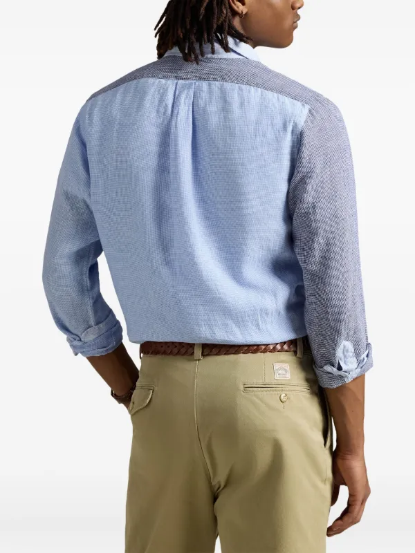 Polo Ralph Lauren カラーブロック シャツ | ブルー | FARFETCH JP
