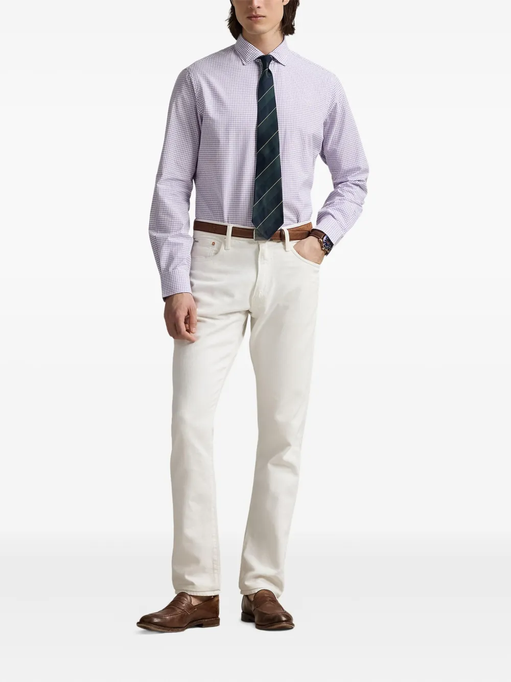 Polo Ralph Lauren Geruit overhemd Paars