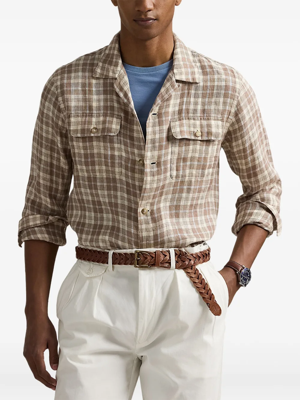 Polo Ralph Lauren Linnen overhemd Beige
