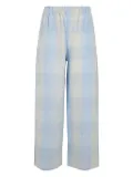 Apuntob check-patterned trousers - Blue