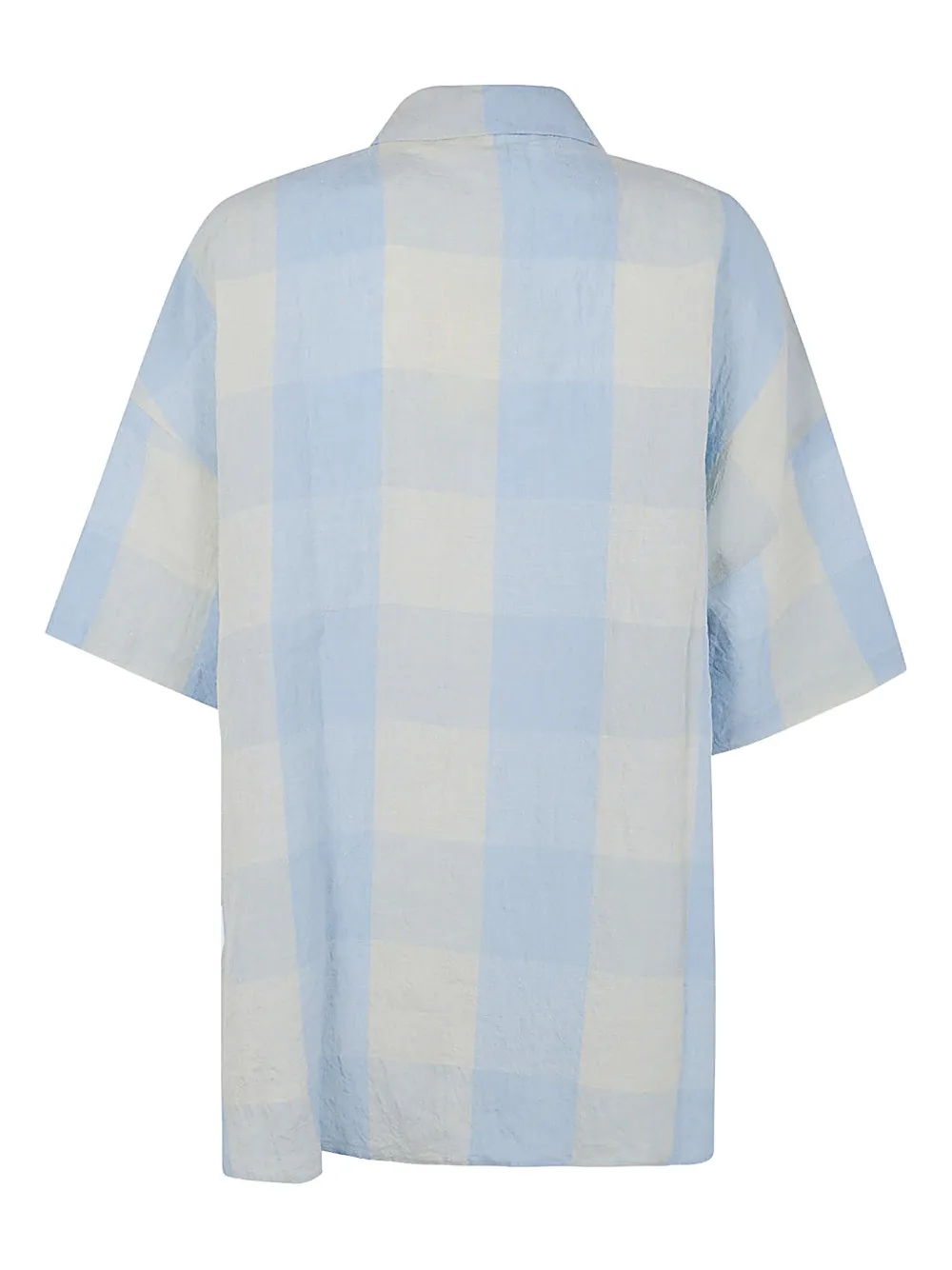 Apuntob checked short-sleeve shirt - Blauw