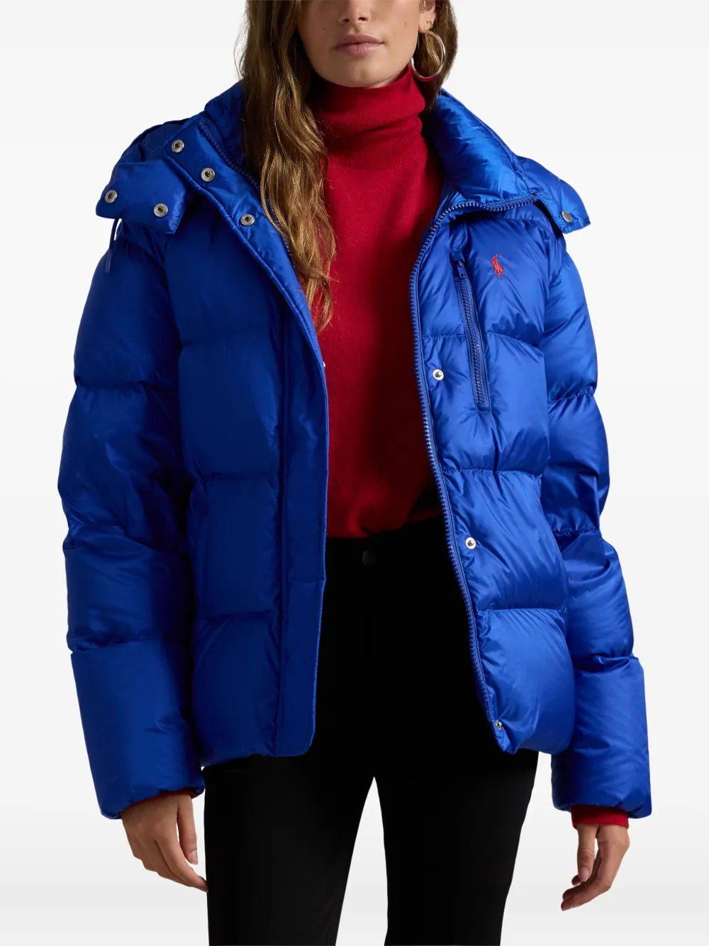 Polo Ralph Lauren Donsjack met capuchon Blauw