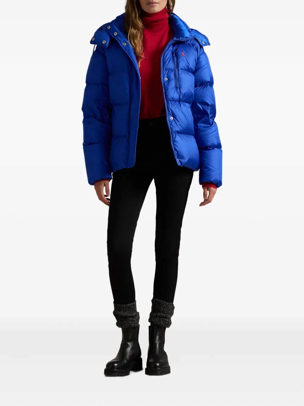 Polo Ralph Lauren Donsjack met capuchon Blauw