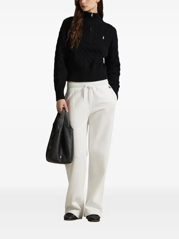 Polo Ralph Lauren ケーブルニット ハーフジップ セーター