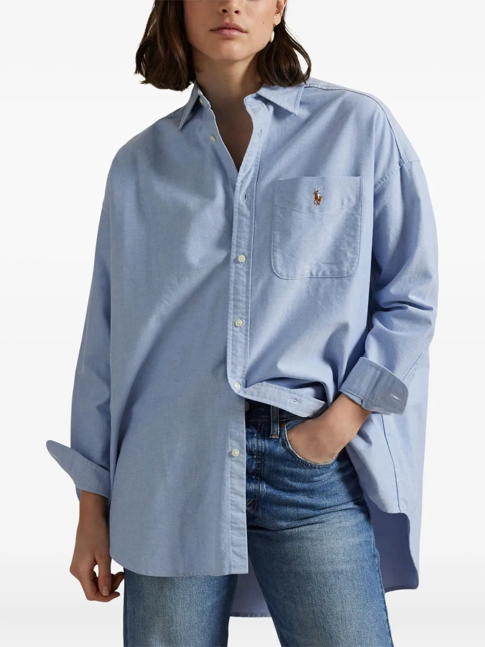 Polo Ralph Lauren Button-down blouse Blauw