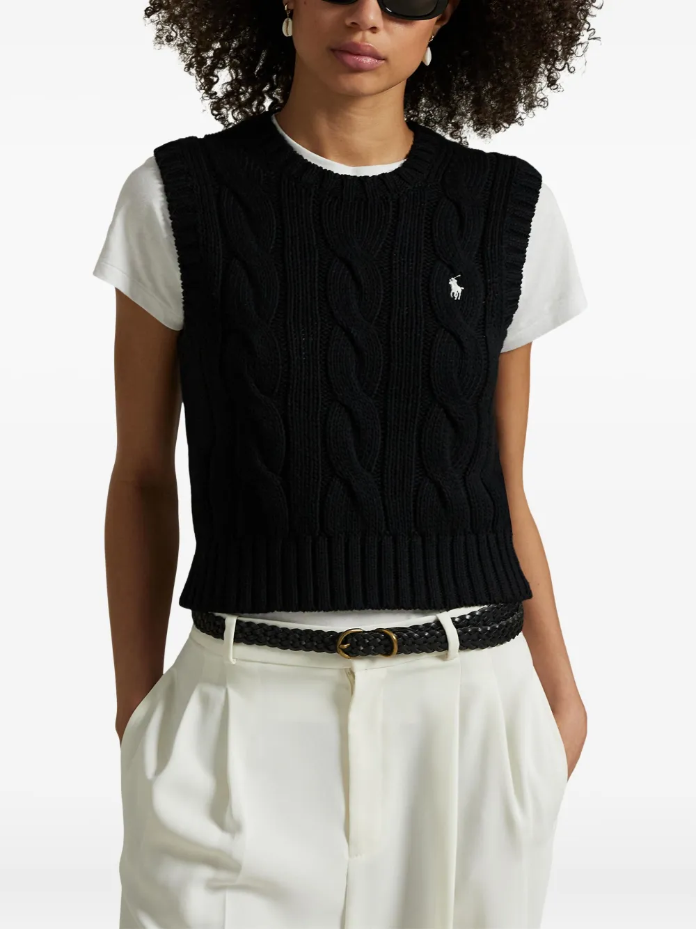 Polo Ralph Lauren Kabelgebreide spencer 004 POLO BLACK