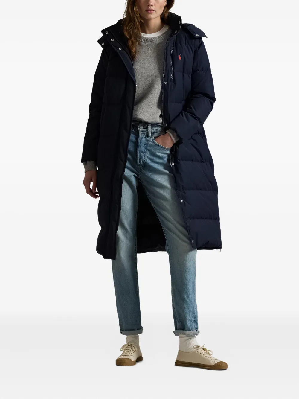 Polo Ralph Lauren Donsjas met capuchon Blauw