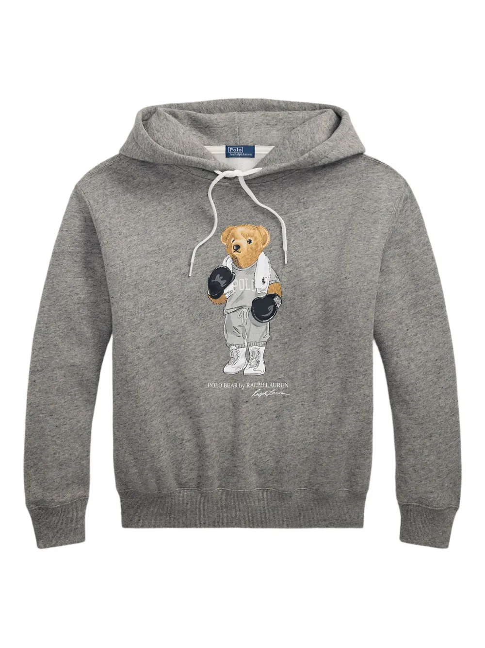 Polo Ralph Lauren Sweater met grafische print en capuchon Grijs