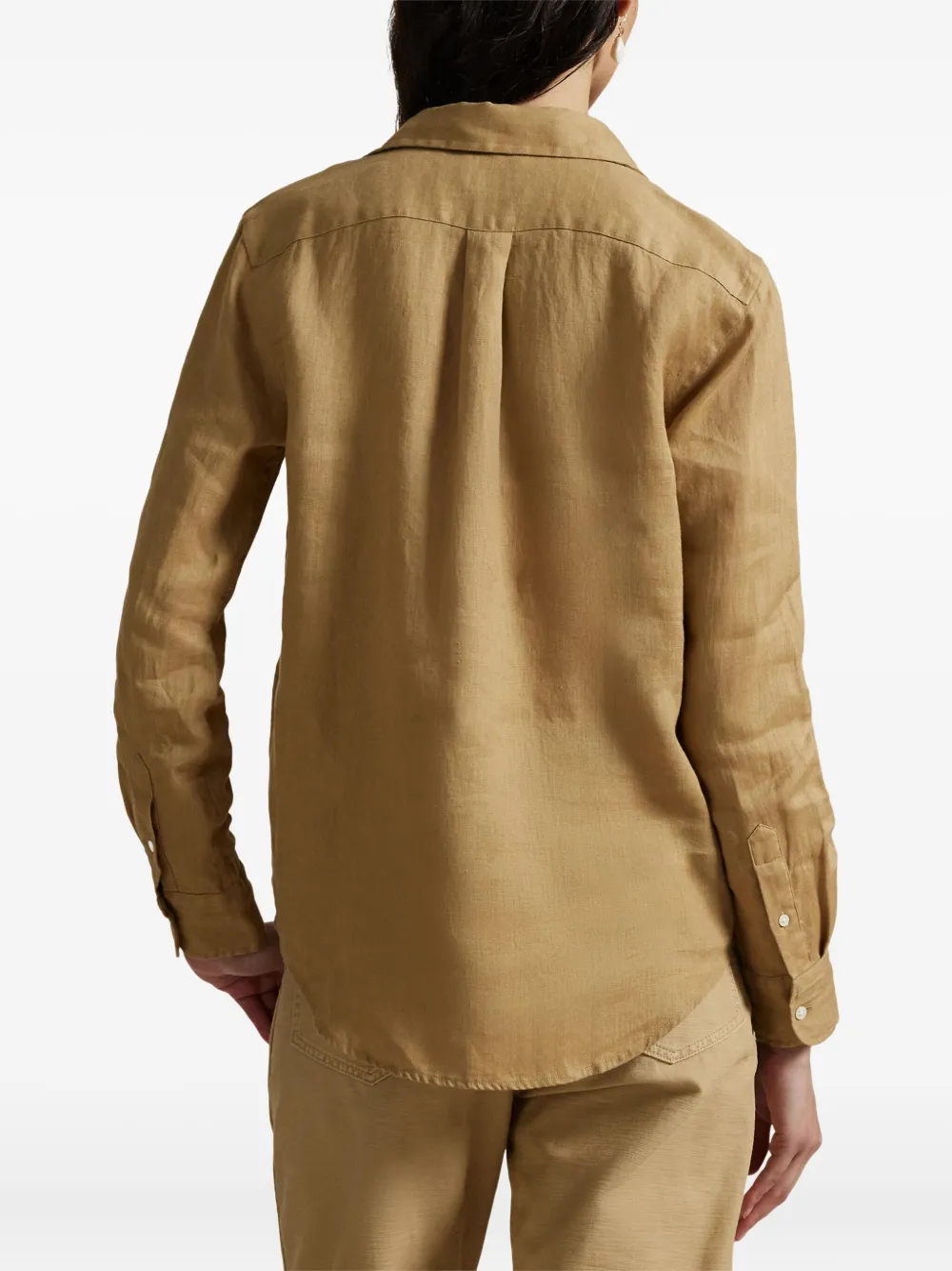 Polo Ralph Lauren Linnen blouse Beige