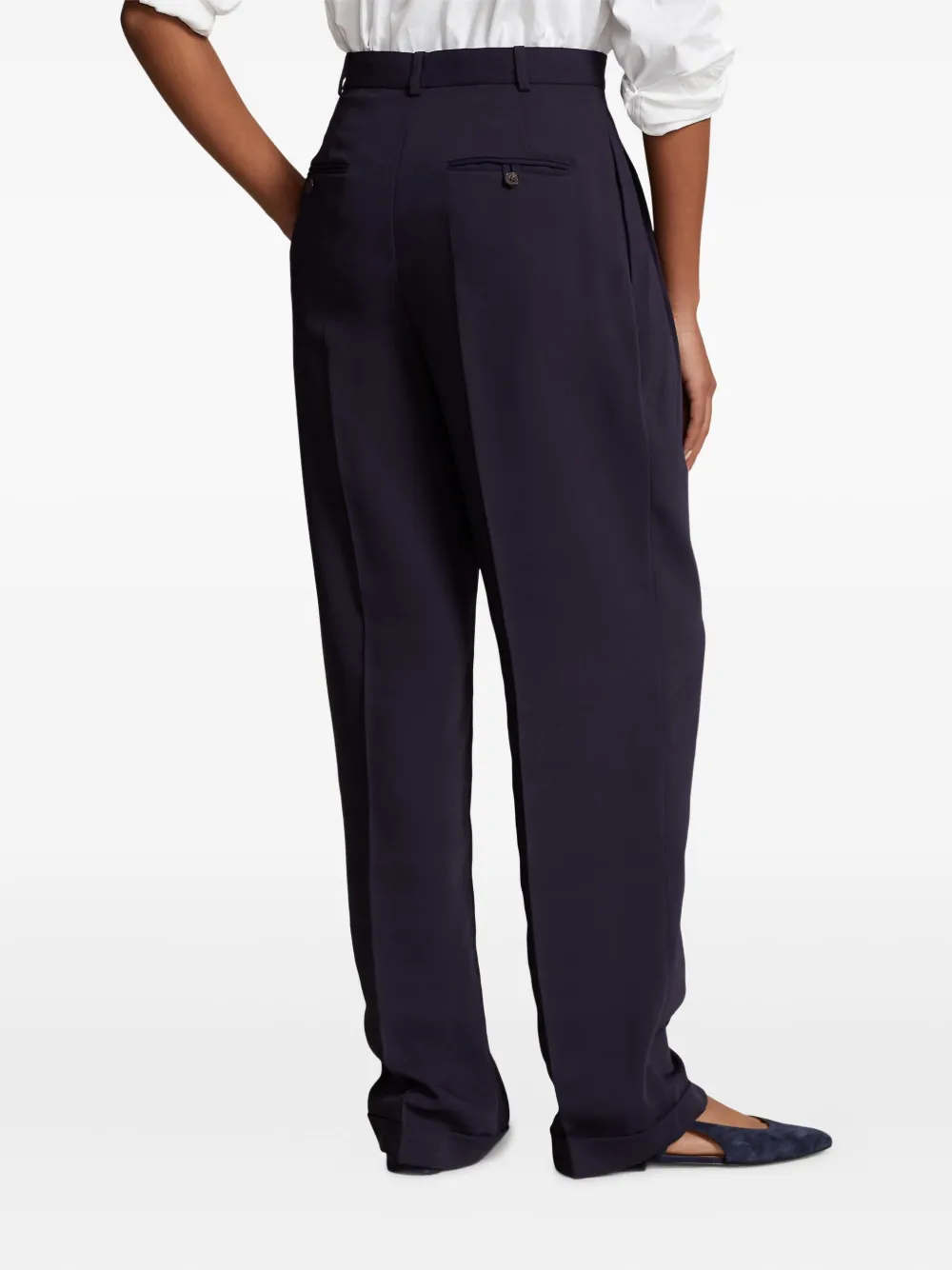 Polo Ralph Lauren High waist broek Blauw