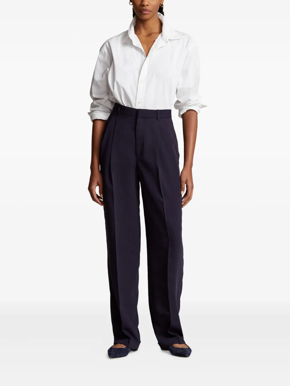 Polo Ralph Lauren High waist broek Blauw