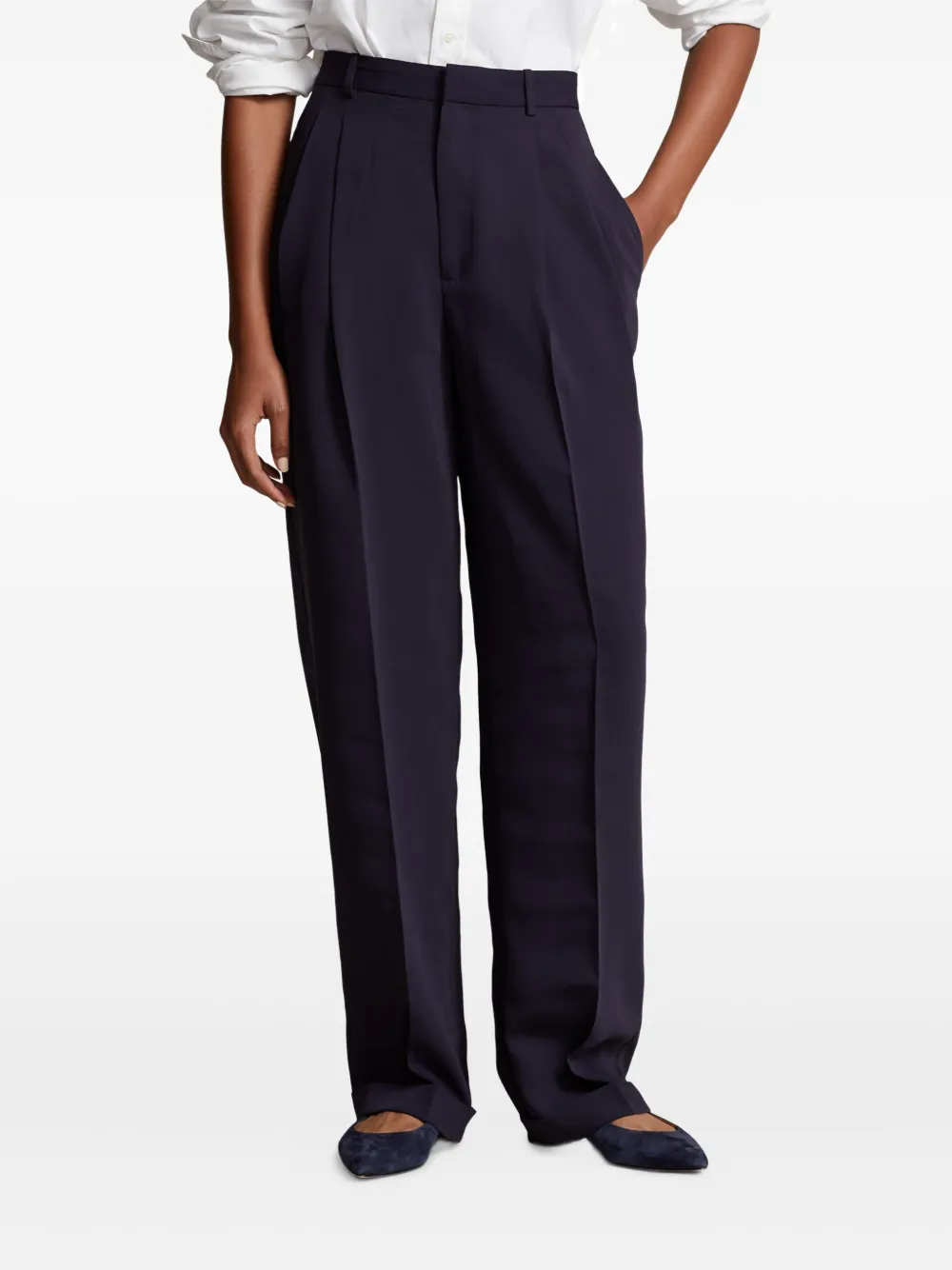 Polo Ralph Lauren High waist broek Blauw