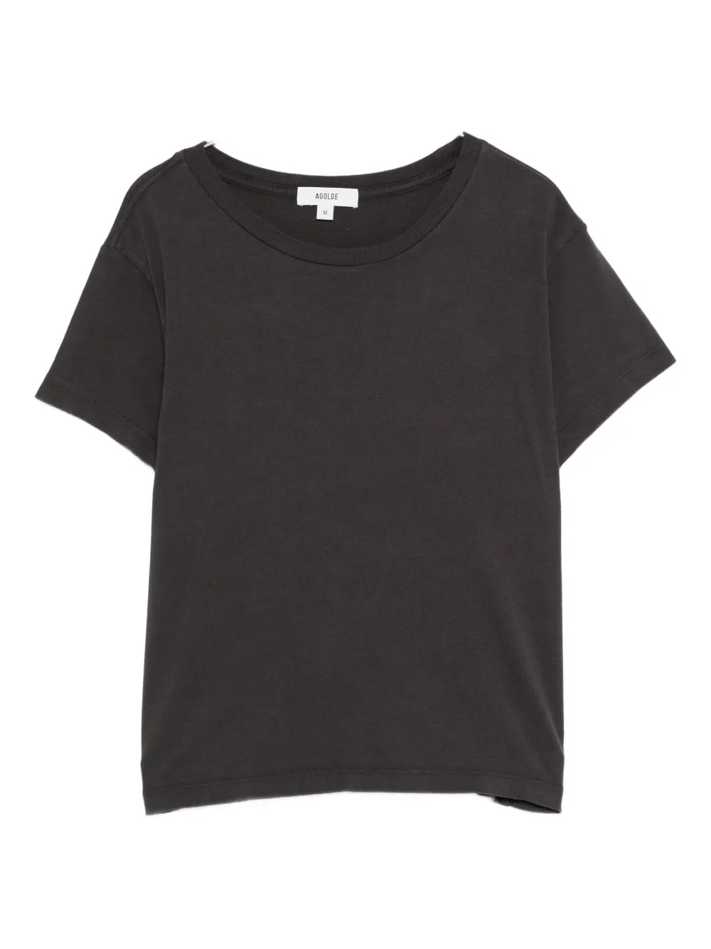 Agolde Crew-neck Short-sleeve T-shirt In Black