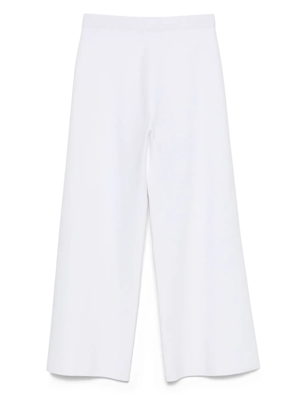 D.Exterior wide-leg trousers - Wit