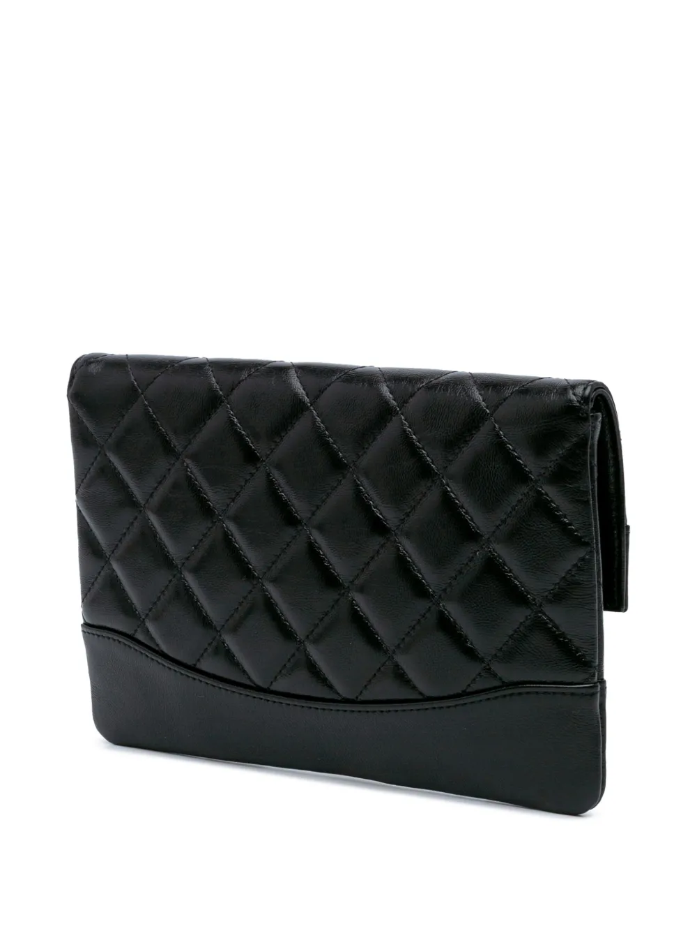 Pre-owned Chanel 2021-2024 Shiny Crumpled Calfskin 31 Clutch Bag