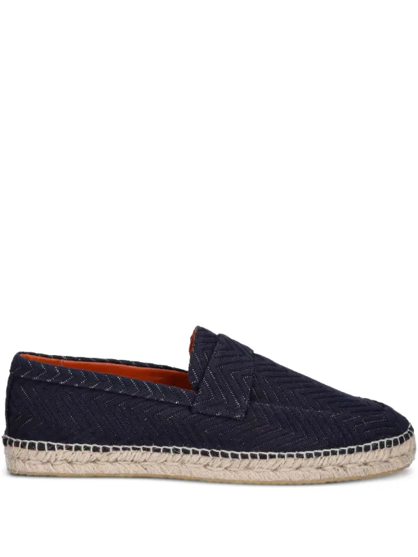 Missoni Chevron Slip-on Espadrilles in Blue